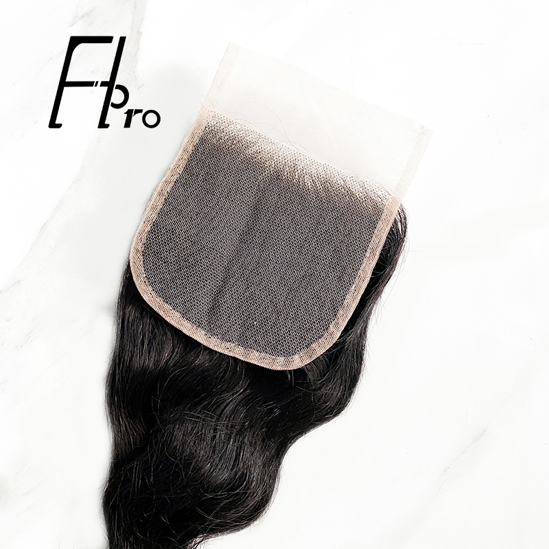 High Quality 4x4 Transparent Lace Closure Loose Wave Natural Hair Line